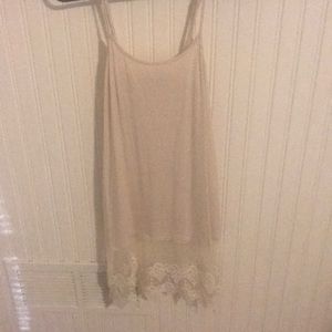Cream lace dress extender